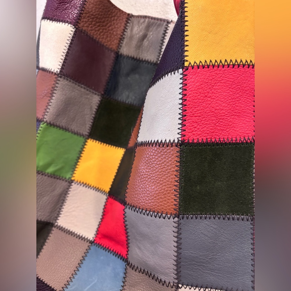 Patchwork Multicolor Tote Bag - image 4